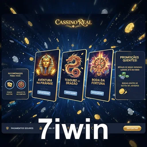 Promoções do Cassino Real no 7iwin, atraentes ofertas de jogos e bônus incríveis.